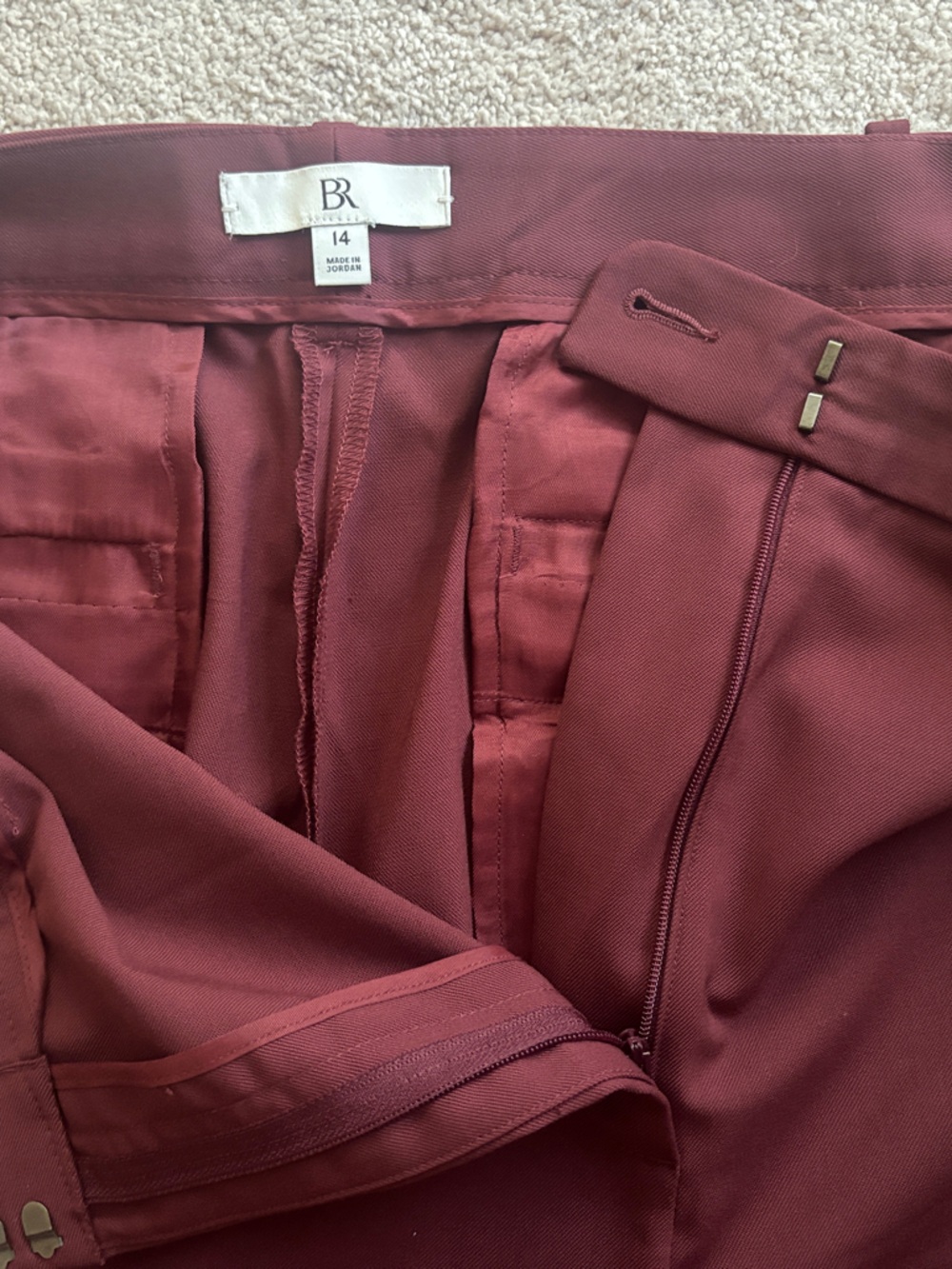 Banana Republic Maroon Men's Dress Trousers
